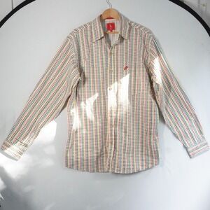 LNG Novelty Camel Star Print Button Up Shirt Colorful Star Giraffe XL Red Yellow